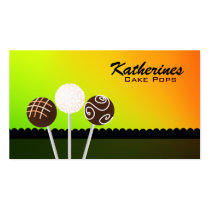 Cake Pops Business Cards business cards