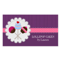 Cake Pops Business Cards