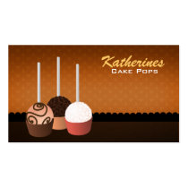 Cake Pops Business Cards business cards