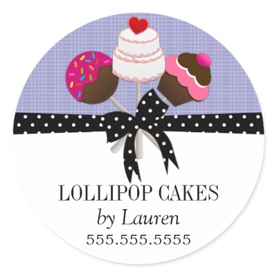 Cake Pops Lavender Stickers by SocialiteDesigns