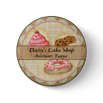 Cake Shop Pin Badge - Ideal Shop Home Baking