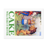 CAKE WILL MAKE IT BETTER postcards