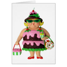 Cake Woman Cards