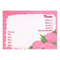 Cakes - Chubby business cards