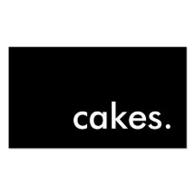 cakes. (colour customizable) business card