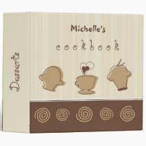 Cakes & Desserts Cookbook Binder binders