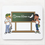 cal & bet + board mouse pad