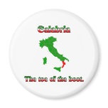 Calabria The Toe Of The Boot Fridge Magnets