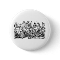 Calavera Bicyclists circa late 1800's Mexico Pins
