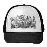 Calavera Bicyclists circa late 1800's Mexico Hat