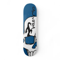 Calavera (Blue) Skateboard Deck