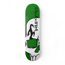 Calavera (Green) Skateboard Deck