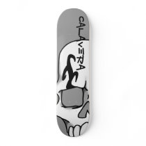 Calavera (Grey) Skateboard Deck