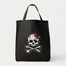 Calavera lazo bolsa de mano
