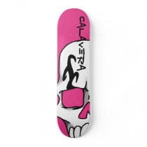 Calavera (Magenta) Skateboard Deck