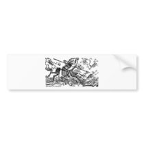 "Calavera of Don Quixote" circa early 1900's Bumper Sticker