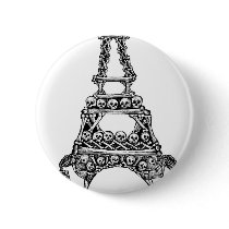 Calavera of the Eiffel Tower c. late 1800's Buttons