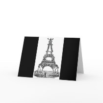 Calavera of the Eiffel Tower c. late 1800's Cards