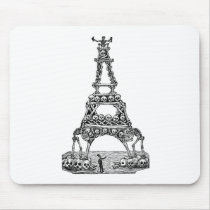 Calavera of the Eiffel Tower c. late 1800's Mouse Pads
