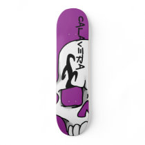 Calavera (Purple) Skateboard Deck