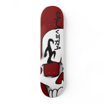 Calavera (Red) Skateboard Deck