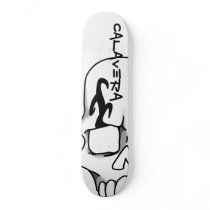 Calavera (White) Skateboard Deck