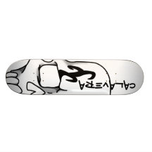 Calavera (White) Skateboard Deck