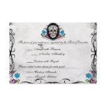 Calaveras Sugar Skull & Flourishes Reception Card Custom Invite