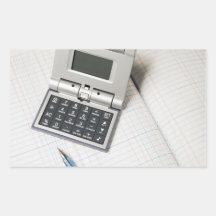 Calculatrice et registre (3) adhésifs