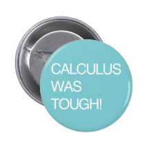 Calculus Was Tough! Pinback Buttons