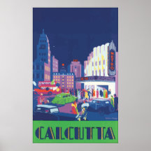 Calcutta, Vintage Poster