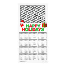 Calendar 2011 Happy Holidays Photo Card Add Image