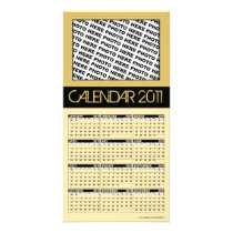 Calendar 2011 Photo Card Gold