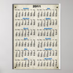 Calendar 2011 Poster Print