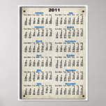 Calendar 2011 Poster Print