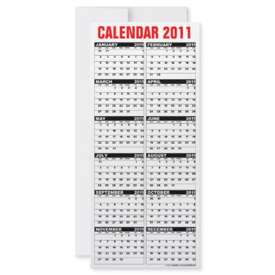 Calendar 2011 Rack Card Happy Holidays Candy Cane by pixibition