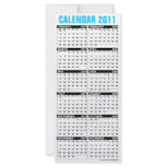 Calendar 2011 Rack Card Happy Holidays Snow Flake