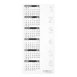 Calendar 2011 Rack Card Number
