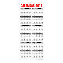 Calendar 2011 Rack Card Season's Greetings