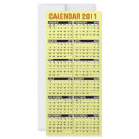 Calendar 2011 Rack Card Thanksgiving ornucopia