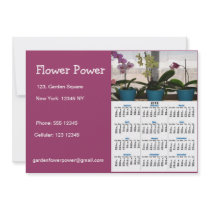 Calendar 2012 business card invite