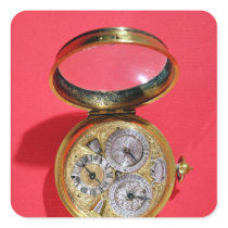 Calendar watch, c.1690 square stickers