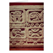 Calendar with four glyphs, Toltec Greeting Card
