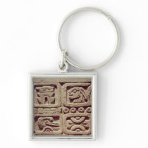 Calendar with four glyphs, Toltec Key Chain