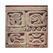 Calendar with four glyphs, Toltec Fridge Magnets