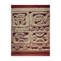 Calendar with four glyphs, Toltec Postcard