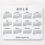 Calendrier 2012 français