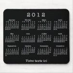 Calendrier 2012 français mousepads
