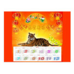Calendrier chinois 2010 cartes postales
