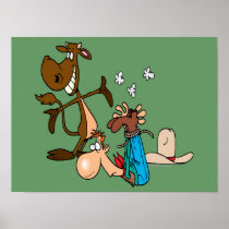 calf roping rodeo cowboy literally print